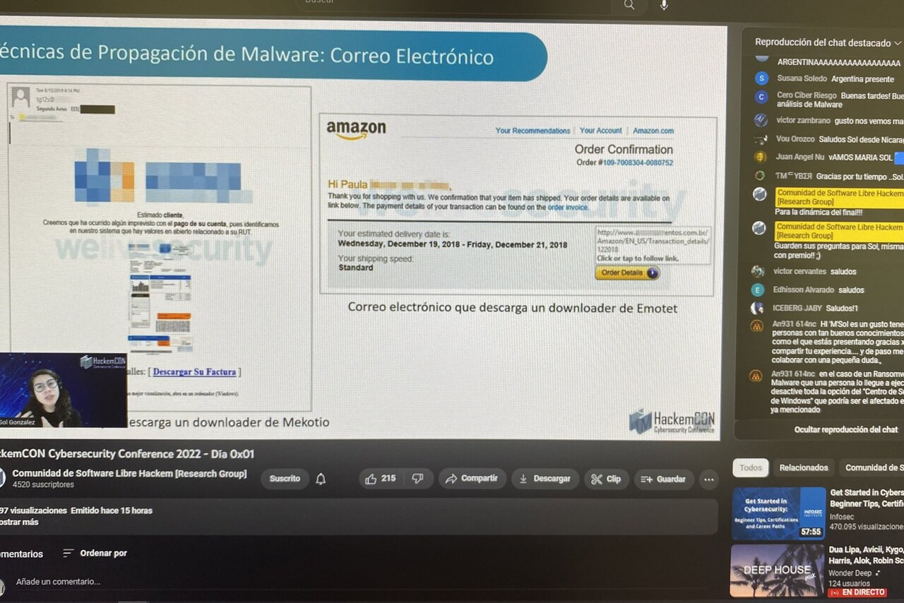 Charla técnica en evento